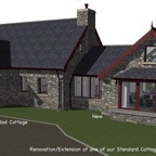 EXTGD-Extension to our Standard Cottage, front